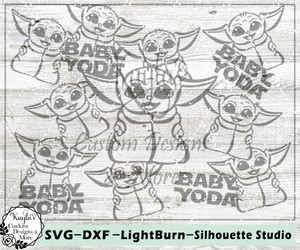 Baby Yoda SVG Tumbler Template Digital Download Baby Yoda SVG Tumbler Template Digital Download