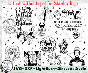 Lady Villains SVG Tumbler Template Digital Download Lady Villains SVG Tumbler Template Digital Download