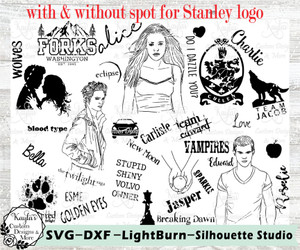 Twilight Saga Movies Theme SVG Tumbler Template Digital Download Twilight Saga Movies Theme SVG Tumbler Template Digital Download