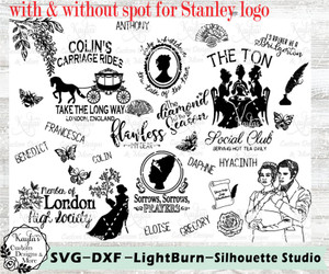 Bridgerton V2 Theme SVG Tumbler Template Digital Download Bridgerton V2 Theme SVG Tumbler Template Digital Download