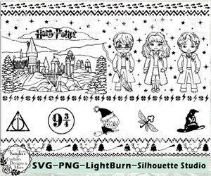 Harry Potter Ugly Sweater SVG Tumbler Template Digital Download Harry Potter Ugly Sweater SVG Tumbler Template Digital Download