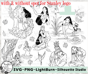 Pocahontas SVG Tumbler Template Digital Download Pocahontas SVG Tumbler Template Digital Download