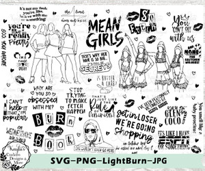 Mean Girls SVG Tumbler Template Digital Download Mean Girls SVG Tumbler Template Digital Download