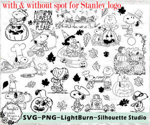 Fall Snoopy, Peanuts Dog SVG Tumbler Template Digital Download Fall Snoopy, Peanuts Dog SVG Tumbler Template Digital Download