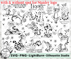 Tigger, Winnie The Pooh, SVG Tumbler Template Digital Download Tigger, Winnie The Pooh, SVG Tumbler Template Digital Download