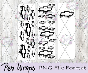 Chevy With Drips Pen Wrap Digital Download Chevy With Drips Pen Wrap Digital Download
