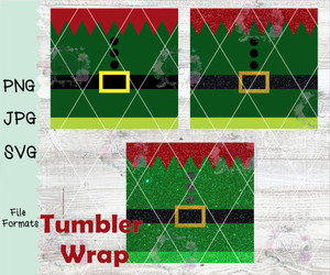 Christmas Elf Tumbler Wraps Digital Download Christmas Elf Tumbler Wraps Digital Download