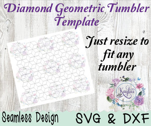 Diamond Geometric Tumbler Template Seamless Design Digital Download Diamond Geometric Tumbler Template Seamless Design Digital Download