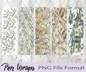 Falling Money Pen Wrap Digital Download Falling Money Pen Wrap Digital Download