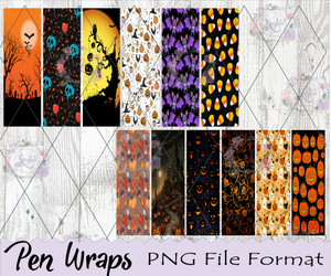 Halloween Pen Wraps Digital Download Halloween Pen Wraps Digital Download