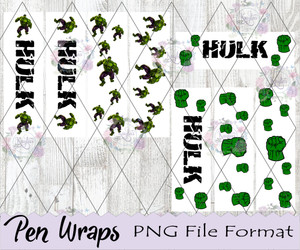 Hulk Pen Wraps Digital Download Hulk Pen Wraps Digital Download