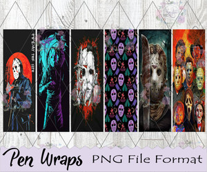Jason Horror Movie Pen Wraps Digital Download Jason Horror Movie Pen Wraps Digital Download