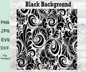 Leather Tooling Flourish Feather Pattern Digital Download Leather Tooling Flourish Feather Pattern Digital Download