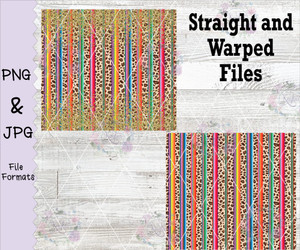 Leopard Serape Tumbler Wrap Digital Download-1