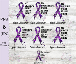 Lupus Awareness Ribbon Family Awareness Digital Download Lupus Awareness Ribbon Family Awareness Digital Download