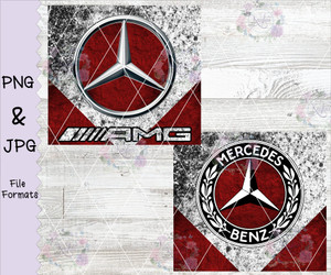 Mercedes Benz Tumbler Wrap  Digital Download
