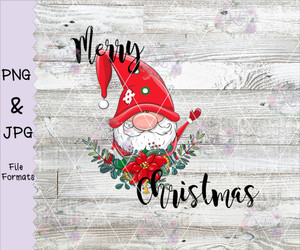 Merry Christmas Cute Santa Digital Download Merry Christmas Cute Santa Digital Download