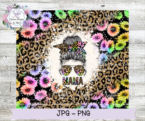 Mama Leopard Print Glitter Tumbler Wrap Digital Download Mama Leopard Print Glitter Tumbler Wrap Digital Download