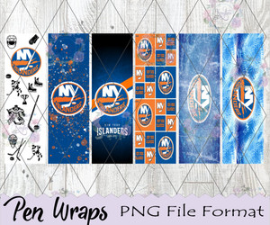 New York Islanders Pen Wraps Digital Download New York Islanders Pen Wraps Digital Download