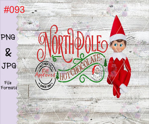North Pole Hot Chocolate With Elf Digital Download North Pole Hot Chocolate With Elf Digital Download