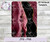 Red and Black Agate/Geode A5 Notebook Template Digital Download