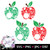 Teacher Monogram Apples Digital Download