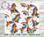 Unicorn and Rainbow Burst Tumbler Template Digital Download