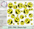 Smiley Faces Burst Tumbler Template Digital Download