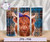 Plaid Highland Cow Tumbler Wrap Digital Download