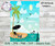 Beach Scene With Dolphins Notebook Template Digital Download