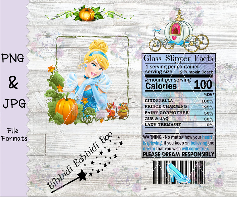 Princess Cinderella Can Style Digital Download