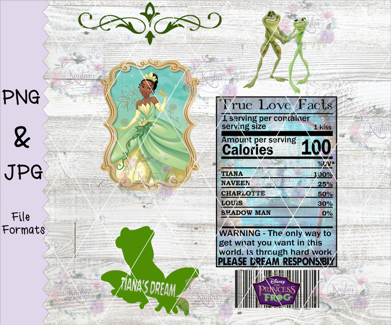 Princess Tiana Can Style Digital Download