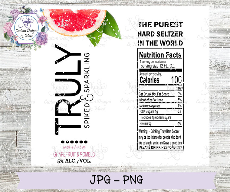 Truly Grapefruit & Pomelo  Digital Download