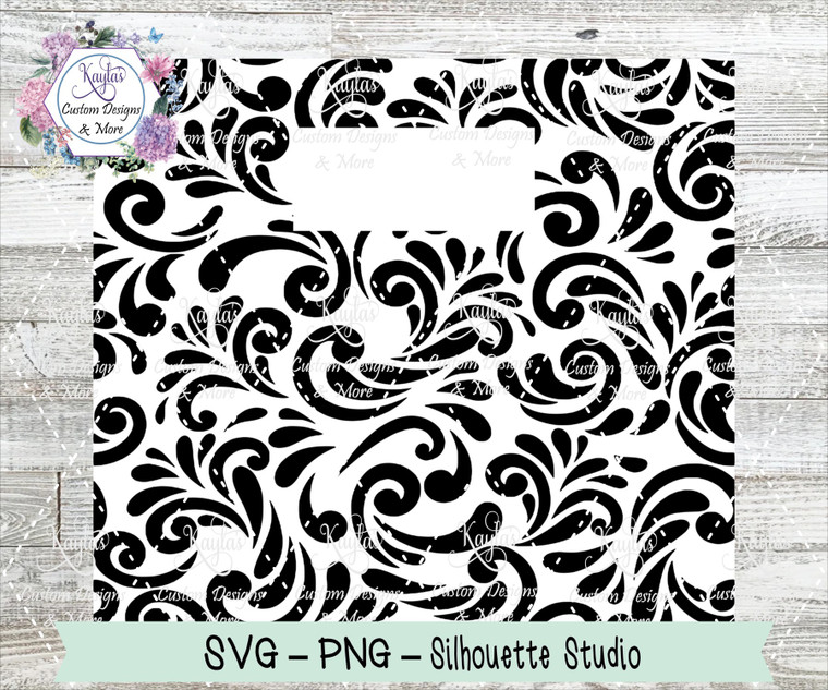 Leather Tooling Flourish Floral Pattern With Box for Personalization Digital Download leather-tooling-flourish-floral-pattern-with-box-for-personalization-digital-download