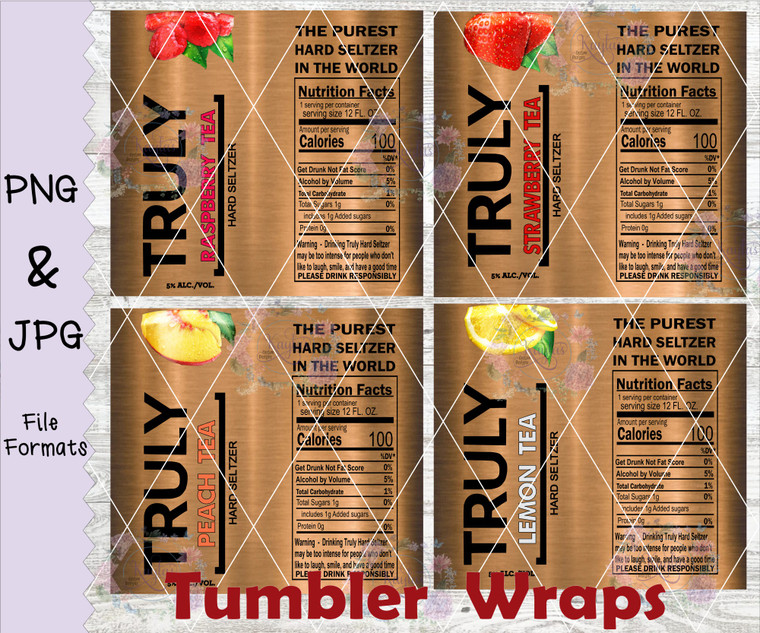 Truly Teas New Can Style Bronze Wraps Digital Download