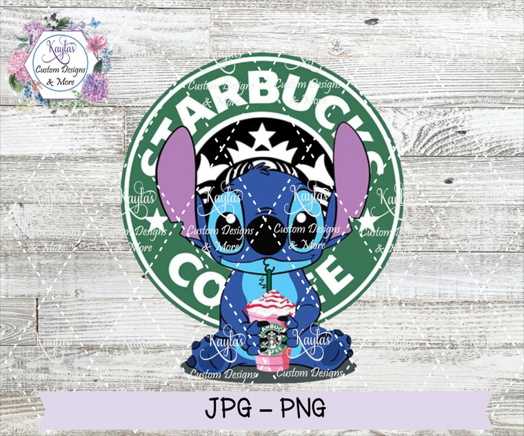 Stitch Starbucks Digital Download