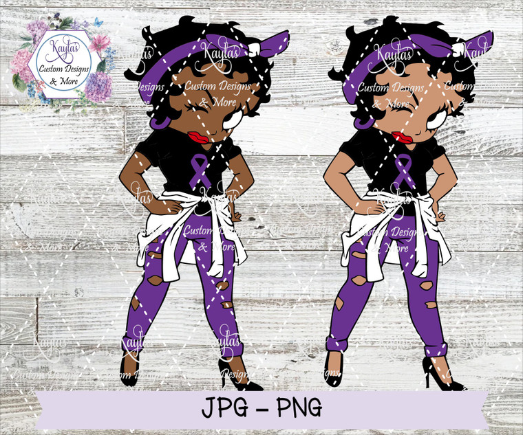 Betty Boop Lupus Awareness Digital Download