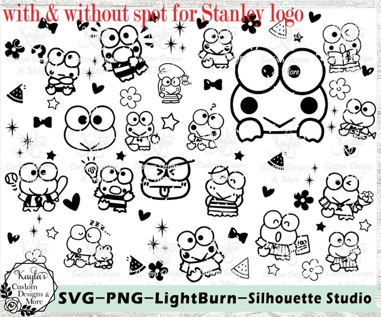 Keroppi SVG Tumbler Template Digital Download Keroppi SVG Tumbler Template Digital Download