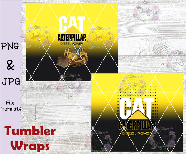 Caterpillar Diesel Power Tumbler Wrap Digital Download