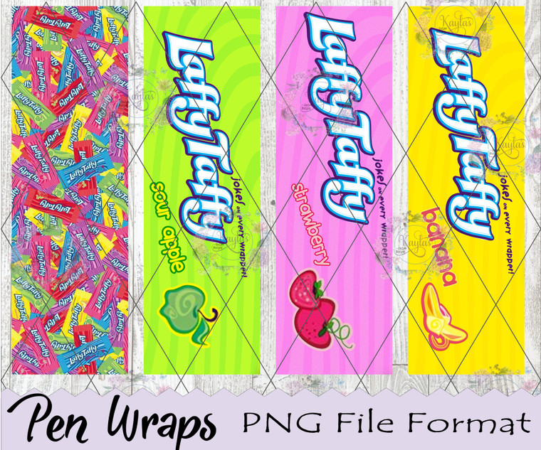 Laffy Taffy Pen Wraps Digital Download