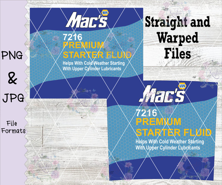 Mac's Premium Starter Fluid Wrap Digital Download
