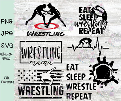 Wrestling SVG Images Digital Download