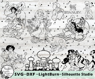 Aladdin Tumbler Template Digital Download