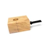 Pre-Drilled Kit Olive Wood Rectangle Medium Straight w/ Fancy Saddle Acrylic Stem