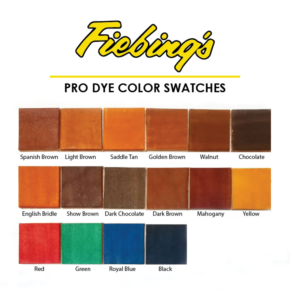 Fiebing's Professional Oil Dye - 4 oz - Quart - Black, Light Brown