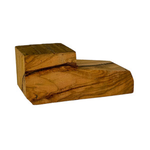 Manno Olive Wood Ebauchon L Shape Long One-Off 127x54x50mm 2742