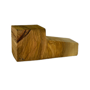 Manno Olive Wood Ebauchon L Shape  Long One-Off 117x55x43mm 2761 Manno Olive Wood Ebauchon L Shape  Long One-Off 117x55x43mm 2761