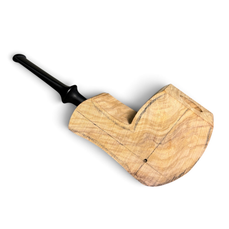 Pre-Drilled Kit Olive Wood  Namas w/ Fancy Saddle Acrylic Stem