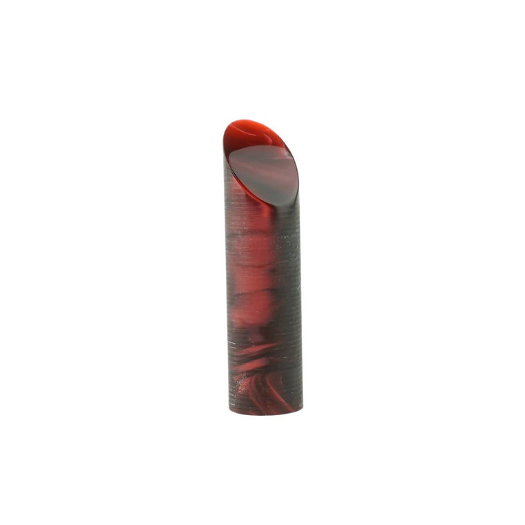 Red Swirl Cast Acrylic Rod Italy by the Inch 20mm Diameter