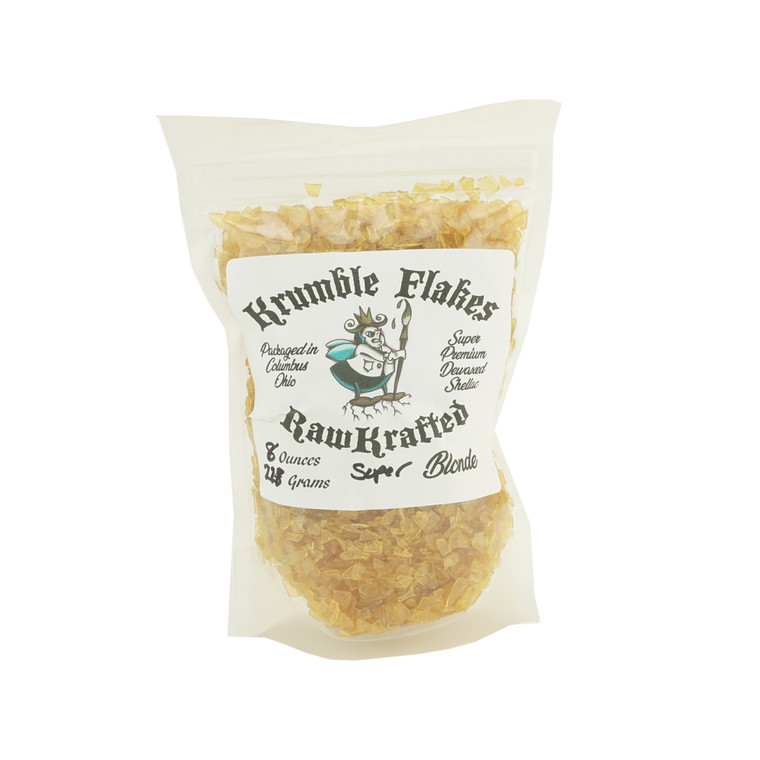 RawKrafted Krumble Flakes Premium Shellac Super Blonde 8 oz Bag